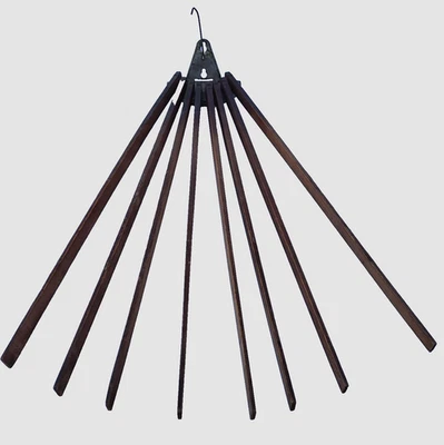 De colección 8 Brazos Estante de Secadora de Ropa Blanco Madera Primitiva Montaje en Pared Secadora de Lavandería 25" Foto 1 de 4