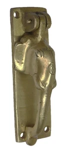 Elephant Head Shape Door Bell Vintage Antique Shape Handmade Brass Door Knocker - Picture 1 of 7