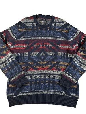 Suéter American Rag Para Hombre Multicolor Isla Justa Cuello Redondo Abuelo Nórdico Talla XL Foto 1 de 4