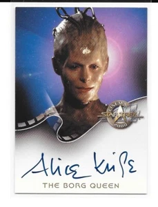 2000 Skybox Star Trek Cinema Alice Krige Borg Queen Signed AUTO A8 SP TOS TNG - Picture 1 of 1