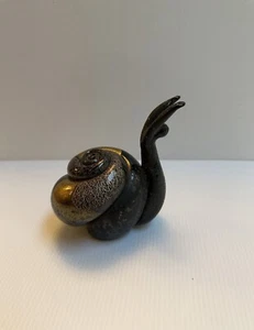 GAMBANO Y POGGI MURANO FIGURA DE CARACOL ORIGINAL SOPLADA A MANO HECHA A MANO VENECIANA - Imagen 1 de 23