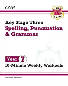 Neu KS3 Jahr 7 Rechtschreibung, Interpunktion und Grammatik 10-minütige wöchentliche Workouts - Bild 1 von 2