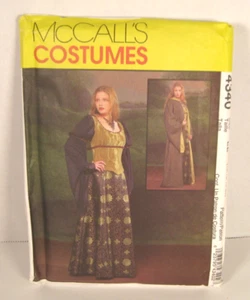 McCall's 4340 Medieval or Renaissance Costume Pattern Misses' 14-20 Uncut - Picture 1 of 3