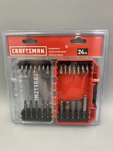 Paquete de 24 brocas de destornillador de herramientas de acero resistentes a golpes Craftsman - Imagen 1 de 6