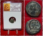 Ancient Roman Empire Coin VALENTINIAN II Wreath VOT X MVLT XX Alexandria