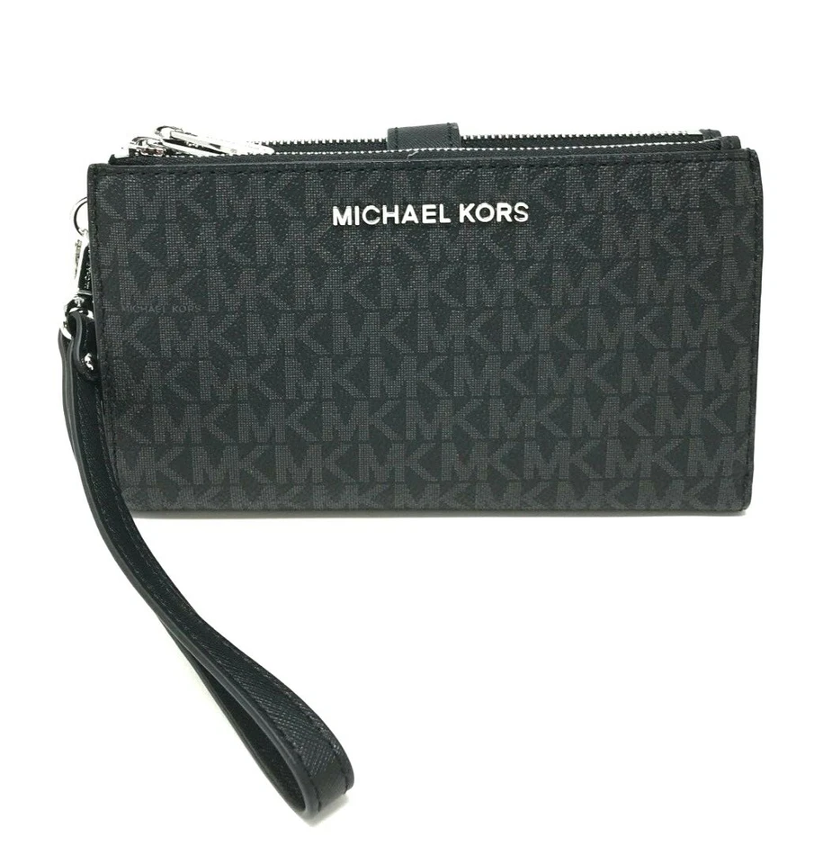 Michael Kors MK Jet Set Viaje Doble Cremallera Teléfono Muñequera Billetera  Foto 1 de 1