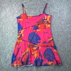 Mini Vestido sin Mangas Urban Outfitters Para Mujer L Multicolor Malla Moxie - Imagen 1 de 7
