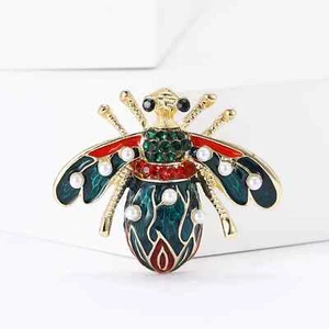 Cute Bee Brooch Ocean Animal Pin, Summer Beach Unisex Fashion Jewelry Gift - Picture 1 of 7