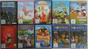 10x Kinderfilme DVD Sammlung (20.000 Meilen Unter Dem Meer, Lillifee, Kokosnuss) - Bild 1 von 1
