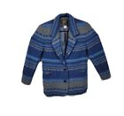 Express Wool Aztec Coat Blazer Jacket Womens Xs Fits Medium Italy
