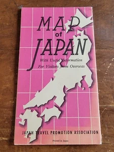 Map of Japan Travel Promotion Association Vintage Tourist Foldout Map - Picture 1 of 3