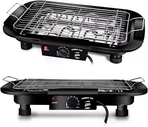 BBQ Grill Electric Smokeless Barbecue Teppanyaki Indoor/Outdoor Barbecue for.... - Picture 1 of 6