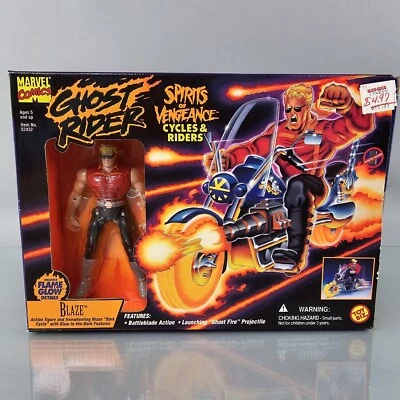 Ghost Rider BLAZE Cicles & Riders Motocicleta Spirits Vengeance ToyBiz 1995 NUEVO Foto 1 de 4