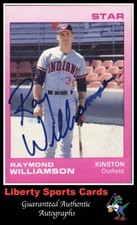 1988 Star Raymond Williamson #24 Authentic Autographed Card Kinston Indians