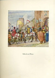 Franziskus - Aufbruch zum Kriege - Coloriert - aus 1931 - Picture 1 of 1