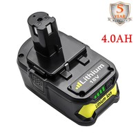 18V 4.0AH For Ryobi One+ Plus P108 Lithium Battery P104 P105 P102 P103 P107 MP