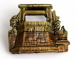 Vintage McCoy "Wishing Well" Planter with Original Bucket Chain Circa 1950 - Picture 1 of 8