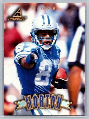 1997 PINNACLE CARD # 123 Johnnie Morton - Detroit Lions - Image 1 of 2