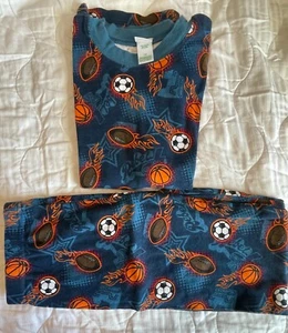 Circo Youth Teen Boys Kids 2 piece PJ pajama set Pants Blue Sports 14 Used - Picture 1 of 12