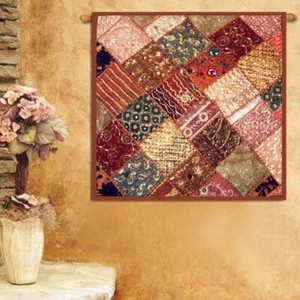 40' Dinning Room Wall Covering Tapestry Wall Hanging Patchwork Art Embroidery - Picture 1 of 15