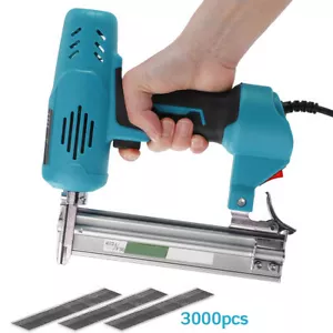 2600W Electric Stapler Gun Straight Nailer Tool Woodworking DIY 3000PCS Staples - Picture 1 of 14