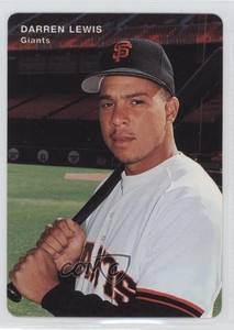 1995 Mother's Cookies San Francisco Giants Stadium Giveaway Darren Lewis #14