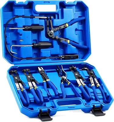 9PCS Hose Clamp Pliers Kit for Water Hose and Automotive Coolant Radiator Heater - Image 1 of 4