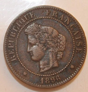 1896 A France 5 centimes - Picture 1 of 2
