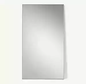 Restoration Hardware Rh Polished Stainless Chrome 41*77 Metal Floating Mirror - Picture 1 of 3