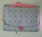 NEW: Victoria Green To Go - Travel Hanging Toiletry Bag/Wash Bag in Grey Print 