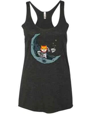 SHIB Army Crypto HODL Elon Shiba To The Moon DOGE Coin Killer 4 Racer Tank Top Foto 1 de 2