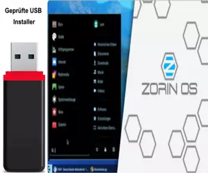 Linux Zorin OS Betriebssystem 64Bit Live-USB Blitzversand - Bild 1 von 6