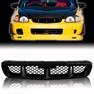Rejilla delantera negra estilo malla JDM ABS para 96-98 Honda Civic DX CX EX GX HX LX Si - Imagen 1 de 1