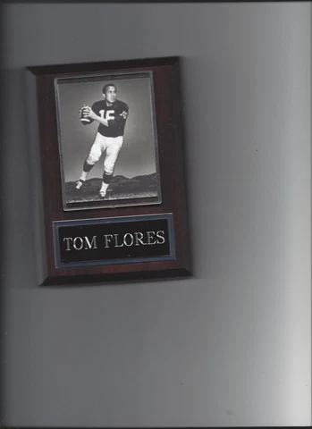 TOM FLORES PLAQUE OAKLAND RAIDERS LA FOOTBALL NFL Cover