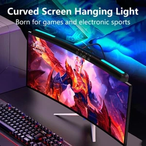 Curved Monitor Light Bar, LED Screen Lamp with RGB & Touch Dimming - Picture 1 of 5