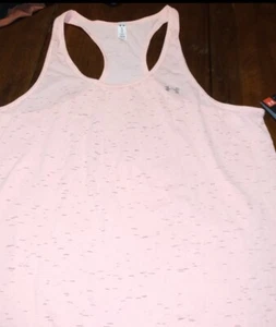 NWT Peach/light Neon Orange Tank top Activewear Under Armour XL - Picture 1 of 5