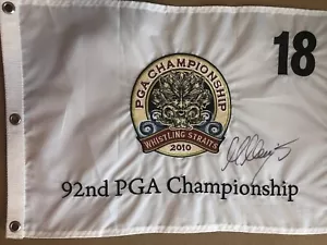 2010 PGA golf flag KAYMER Signed Embroidered US open Masters Ryder Cup Fedex - Picture 1 of 2