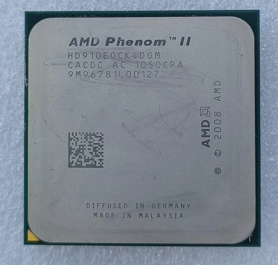 AMD Phenom II X4 910E HD910ECK4DGM AM2+ AM3 Quad Core 65W TDP Desktop CPU - Image 1 of 2