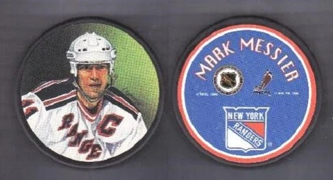 1996 STAR NEW YORK RANGERS Mark MESSIER Player PUCK (SKU_RK01) - #BL Cover