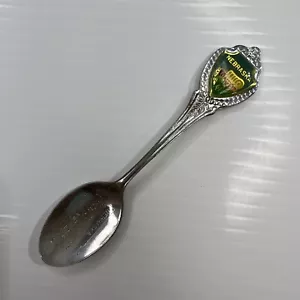 Nebraska USA America Lincoln Covered Wagon Frontier Japan Vintage Souvenir Spoon - Picture 1 of 8