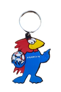 OFFICIAL FRANCE '98 1998 WORLD CUP FOOTIX MASCOT KEYCHAIN KEYRING - Picture 1 of 2