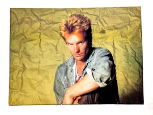 RECORTE DE PÓSTER PINUP DE PÁGINA COMPLETA STING/THE POLICE/REVISTA DE 1980 (2) - Imagen 1 de 2