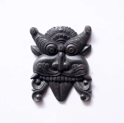 Kirtimukha Estatua Kala Escultura Mal de Ojo Protección Entrada Decoración Panel de Pared Foto 1 de 4