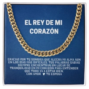 Regalo Navidad Para Esposo Joya Regalo De Cumpleaños Aniversario Padre Oro 14k - Picture 1 of 8
