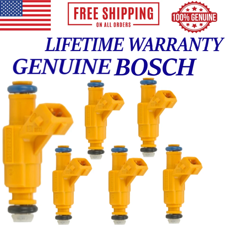 NUEVO juego de 6 inyectores de combustible OEM BOSCH para Ford Explorer Sport 2001 4,0 L V6 Foto 1 de 2