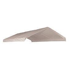 20 X 30 Canopy Top Replacement Tarp For 18 x 30 High Peak Frame Carport -White 