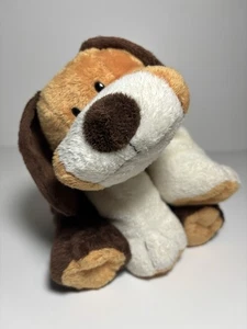 Ty Pluffies Whiffer Beagle Puppy Dog Brown Tan White Plush 2002 Stuffed Beanie - Picture 1 of 9