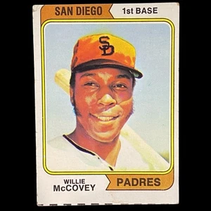1974 Topps #250 Willie McCovey SAN DIEGO PADRES -- VG-EX *MISCUT ERROR* - Picture 1 of 2
