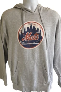 New York Mets Hoodie Pullover Herren Large grau MLB Baseball Sweatshirt Team - Bild 1 von 13