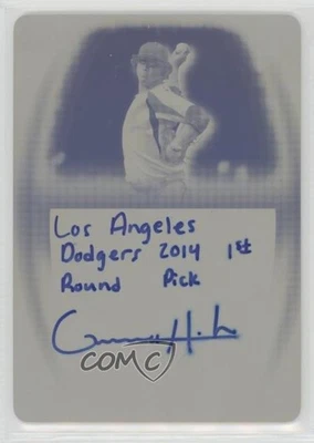 2014 Leaf Trinity Printing Plate Yellow 1/1 Grant Holmes #A-GH1 Auto 2x6 - Image 1 of 3
